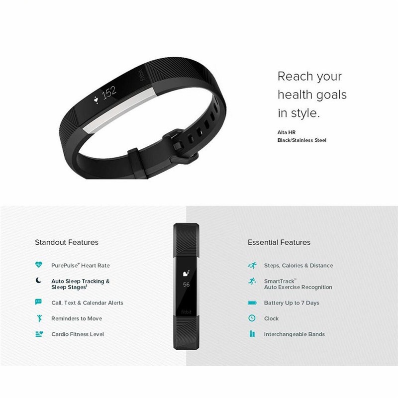 Fitbit Alta Hr Smartwatch With Heart Rate And Sleep Activity Tracker_voghion.com