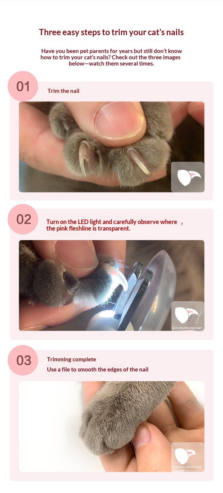Easy three steps