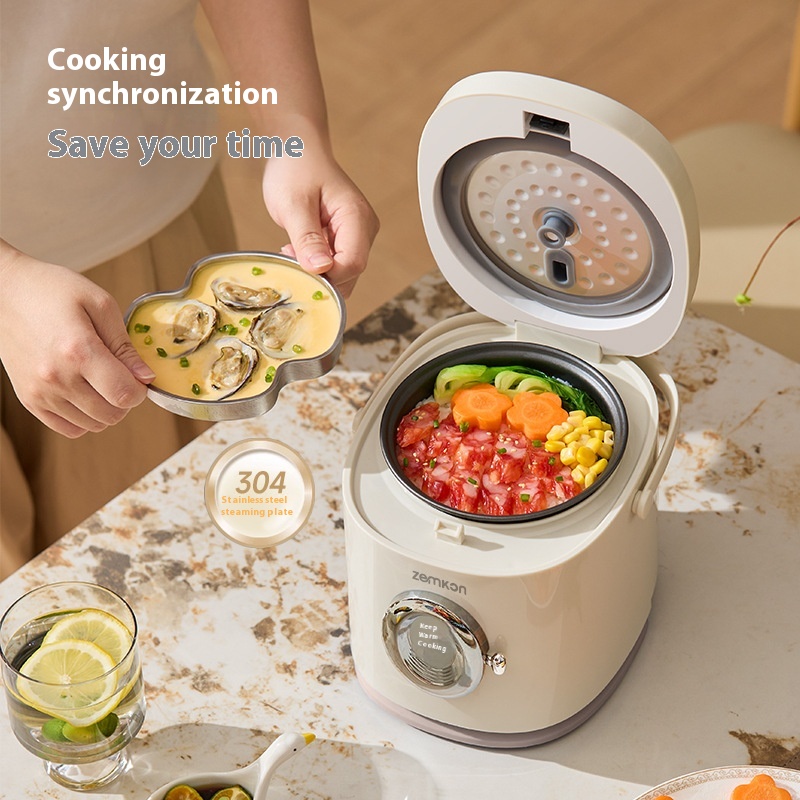 German Zemkon 1.2L Rice Cooker Small 1-2 Person Home Dormitory Smart Mini One Person Rice Cooker_voghion.com