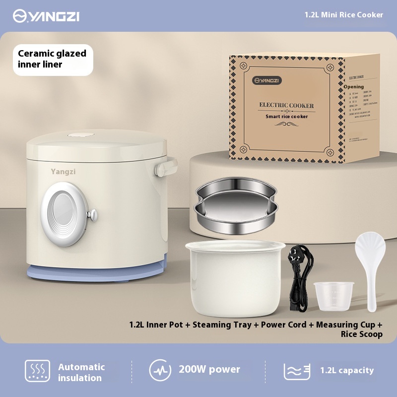 German Zemkon 1.2L Rice Cooker Small 1-2 Person Home Dormitory Smart Mini One Person Rice Cooker_voghion.com