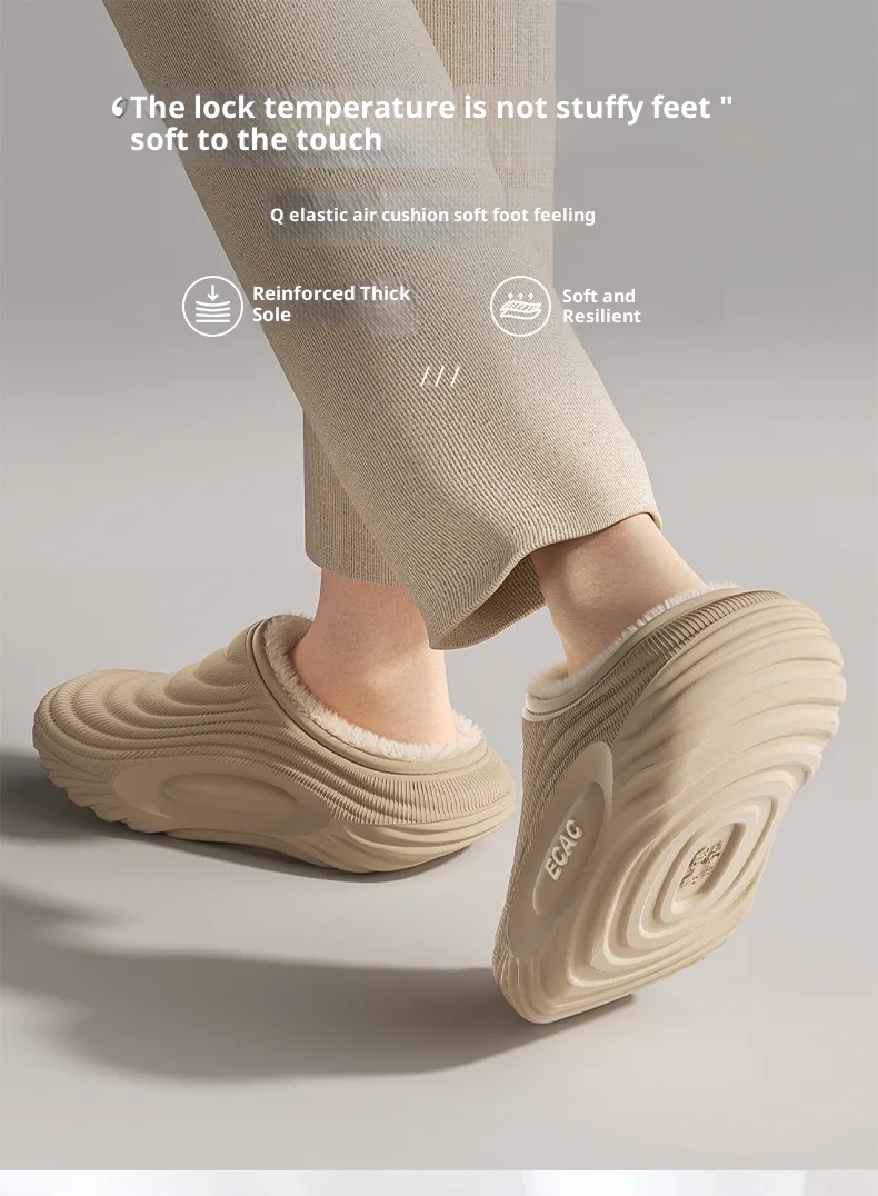 Winter Women Slippers Indoor Leather House Waterproof Warm Home Fur Slipper Male Room Plush Fuzzy Outdoors Non Slip Flat Shoes_voghion.com