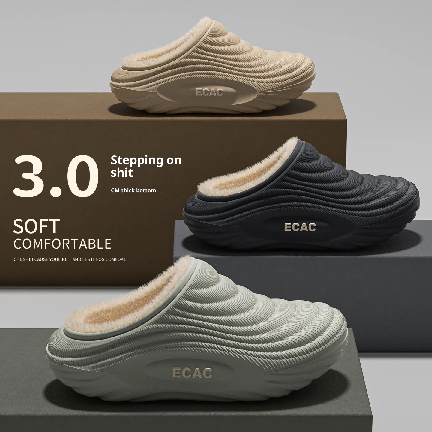 Winter Women Slippers Indoor Leather House Waterproof Warm Home Fur Slipper Male Room Plush Fuzzy Outdoors Non Slip Flat Shoes_voghion.com