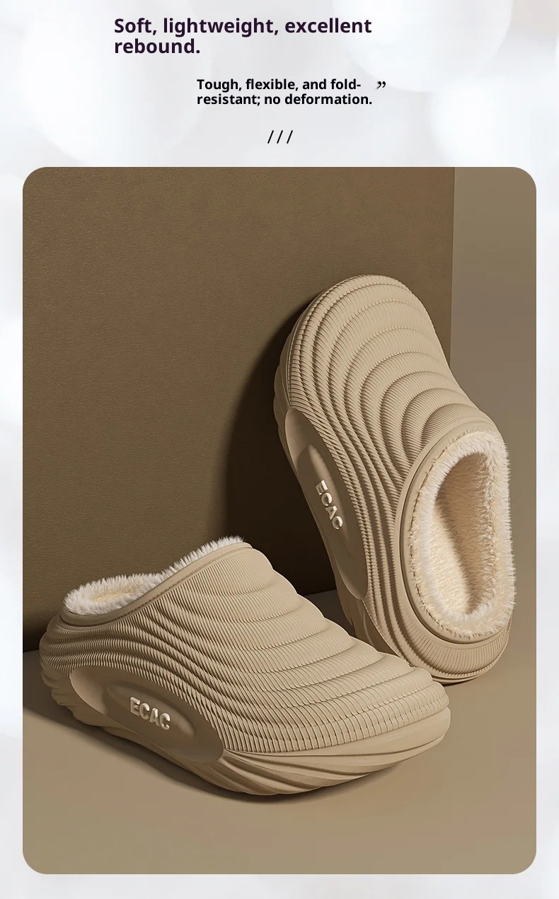 Winter Women Slippers Indoor Leather House Waterproof Warm Home Fur Slipper Male Room Plush Fuzzy Outdoors Non Slip Flat Shoes_voghion.com