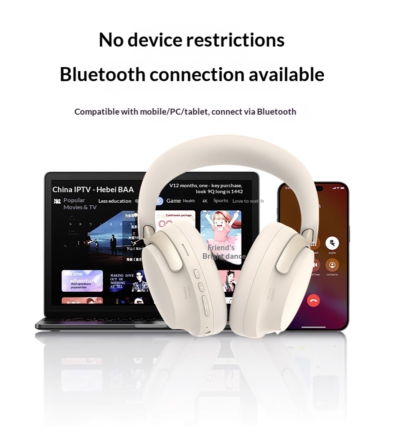 Neue Bosee/P55 ULTRA Kopfhörer mit 3D-Stereo-Ohrpolstern, kabelloser Geräuschunterdrückung und Bluetooth für den Außenbereich, Geschenkidee_voghion.com