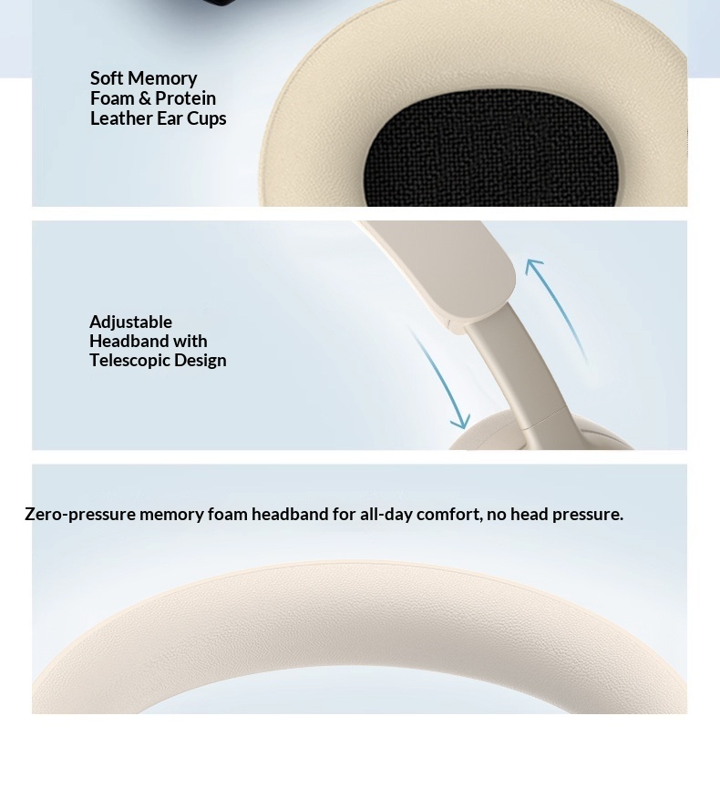 Neue Bosee/P55 ULTRA Kopfhörer mit 3D-Stereo-Ohrpolstern, kabelloser Geräuschunterdrückung und Bluetooth für den Außenbereich, Geschenkidee_voghion.com