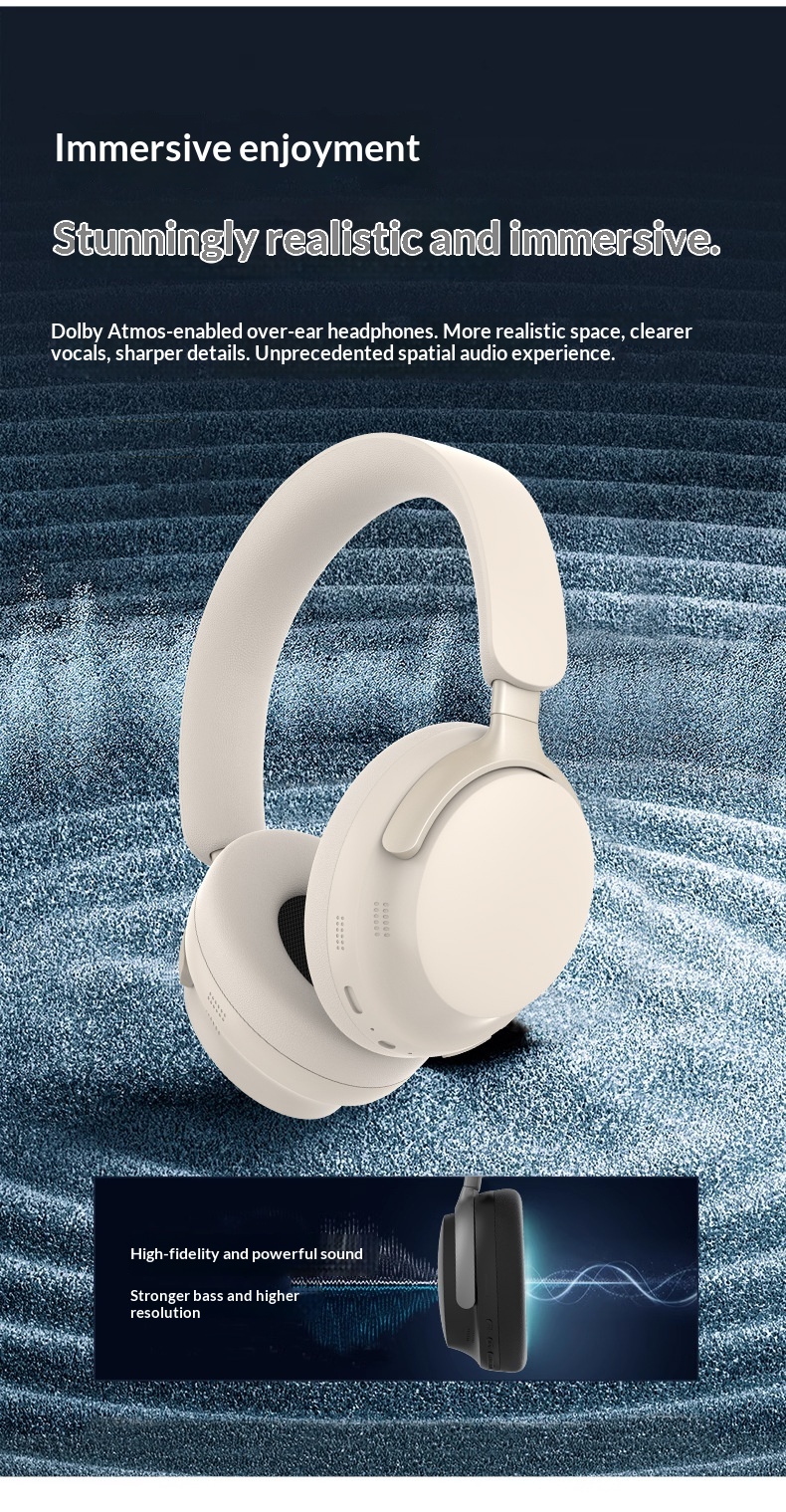 Neue Bosee/P55 ULTRA Kopfhörer mit 3D-Stereo-Ohrpolstern, kabelloser Geräuschunterdrückung und Bluetooth für den Außenbereich, Geschenkidee_voghion.com