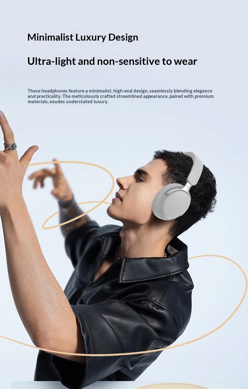 Neue Bosee/P55 ULTRA Kopfhörer mit 3D-Stereo-Ohrpolstern, kabelloser Geräuschunterdrückung und Bluetooth für den Außenbereich, Geschenkidee_voghion.com