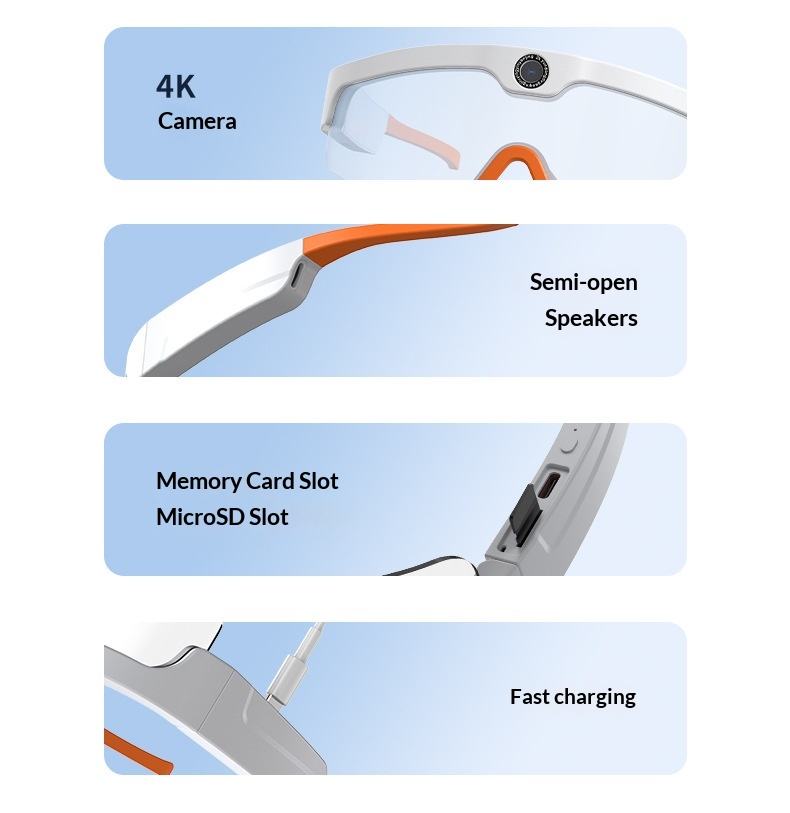 Smart Ai Glasses With Bluetooth Camera For Video And Photo Capture_voghion.com