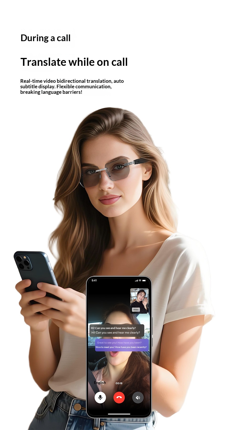 Smart Glasses Frameless Myopia Presbyopia Bluetooth Audio Color Changing Smart Glasses_voghion.com