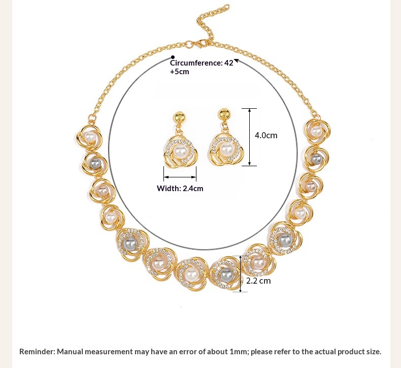 Imitationsperlen Halskette Set Für Braut Und Abendmode Schmuck_voghion.com