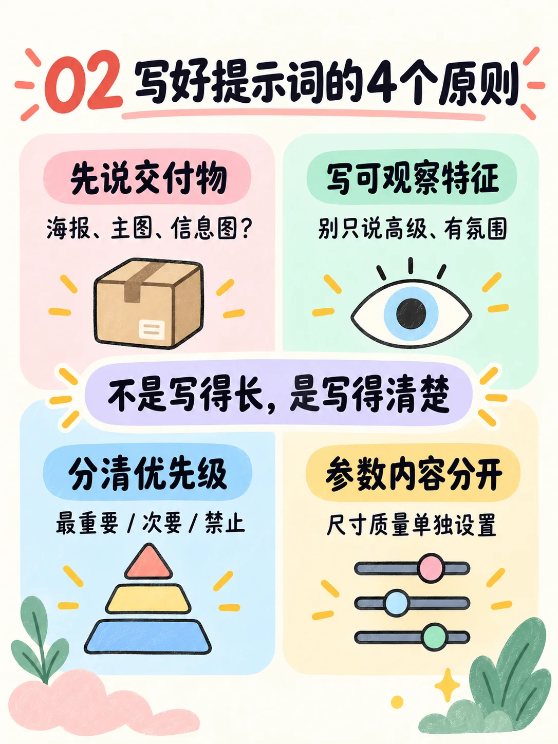 AI商品图提示词的四个写作原则